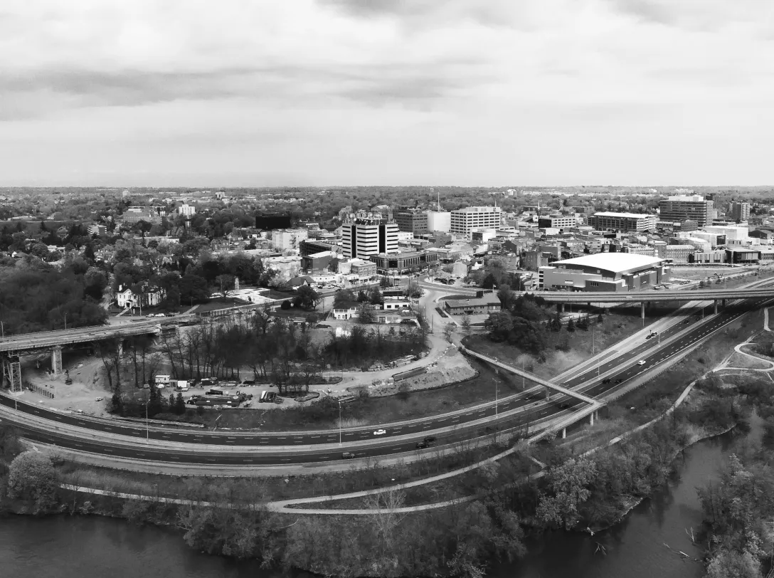 Aerial view of St. Catharines