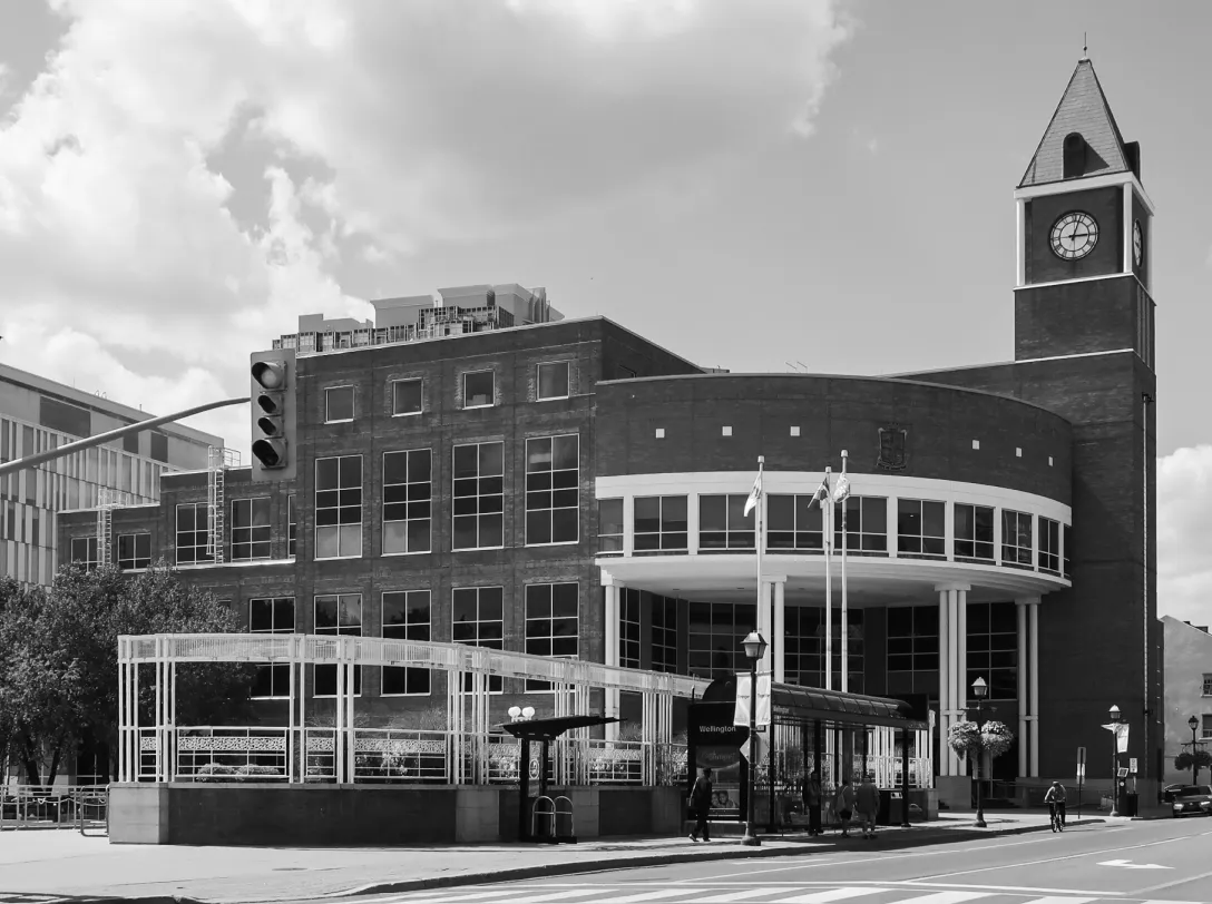 Historic civic building in Brampton