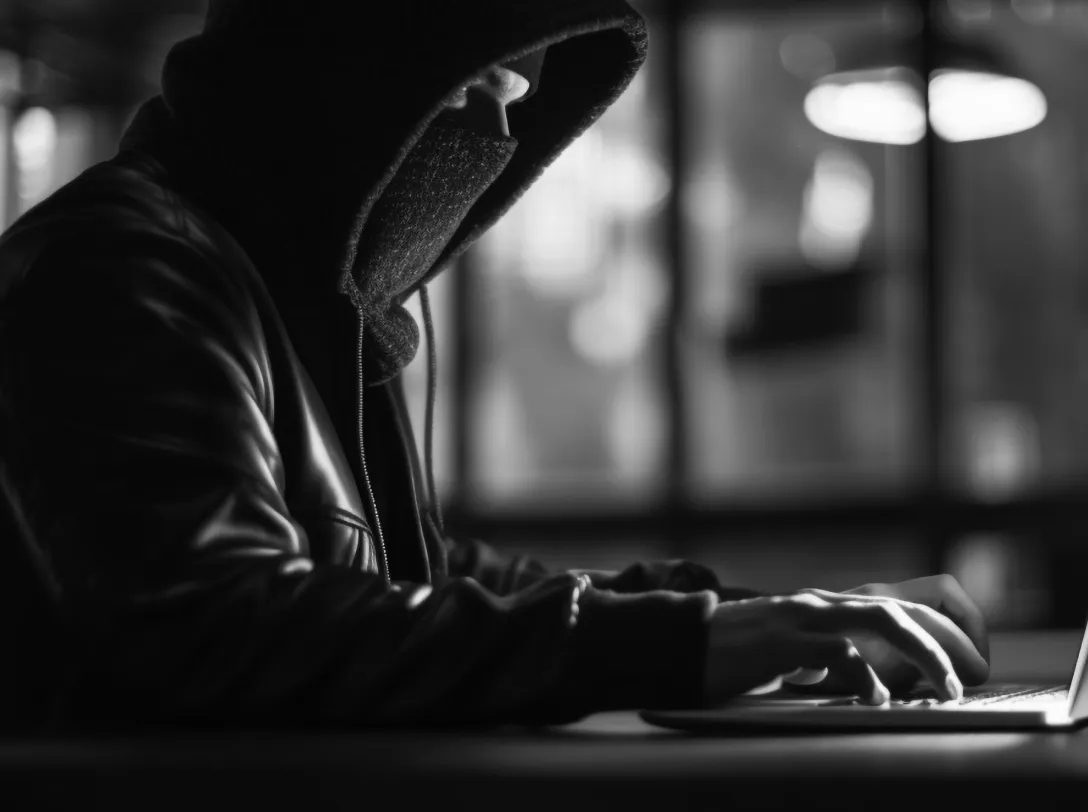 Person working at a computer