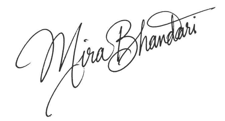 Mira Bhandari signature